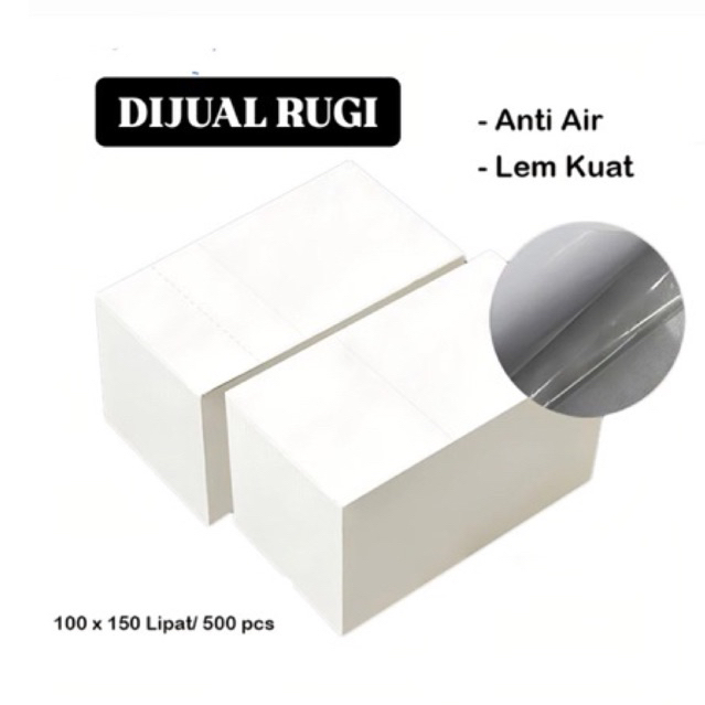 

Kertas Thermal Sticker Label Barcode Roll ukuran A6 100x150 mm isi 500pcs 100x150mm isi 500 Pcs