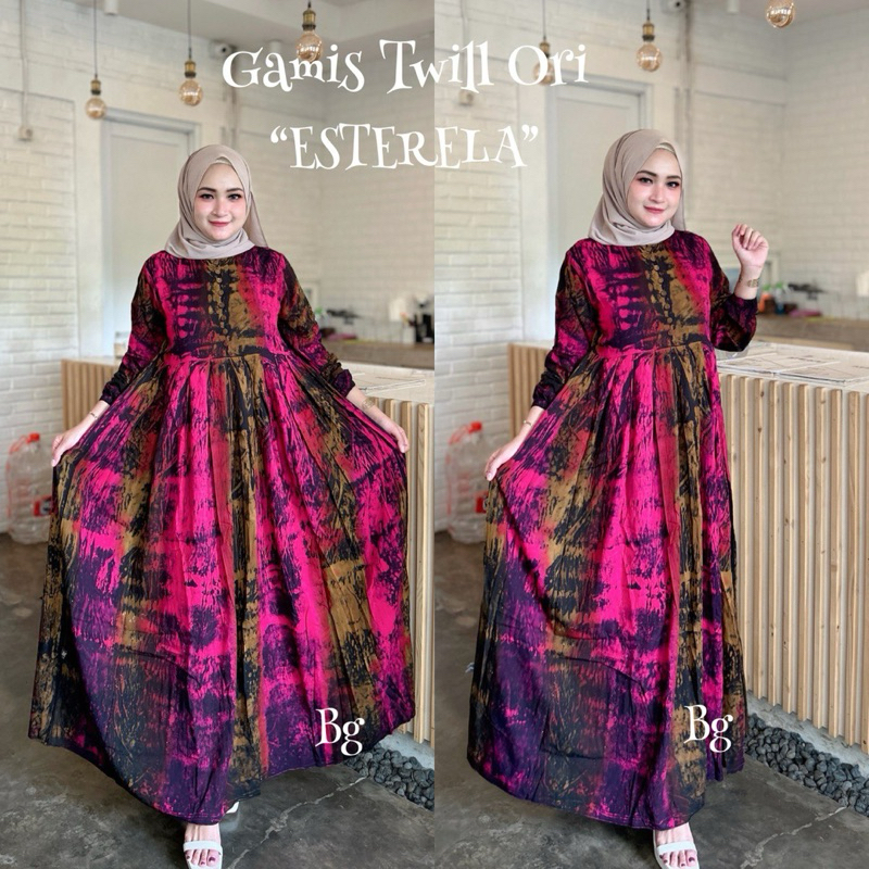 Gamis Twill Ori "Esterela" Bg