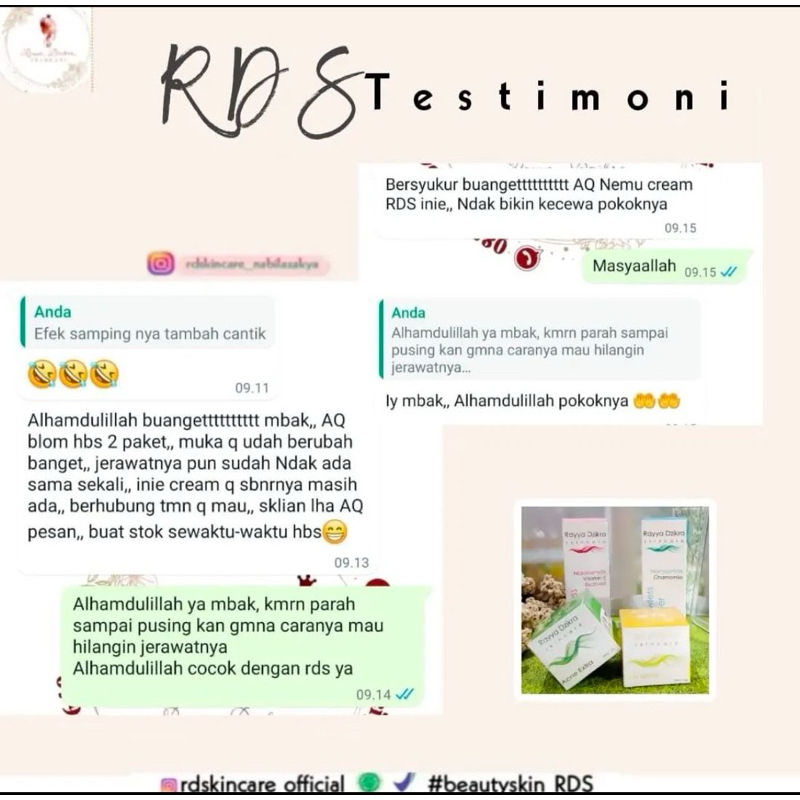 PAKET RD SKINCARE RAYYA DZIKRA