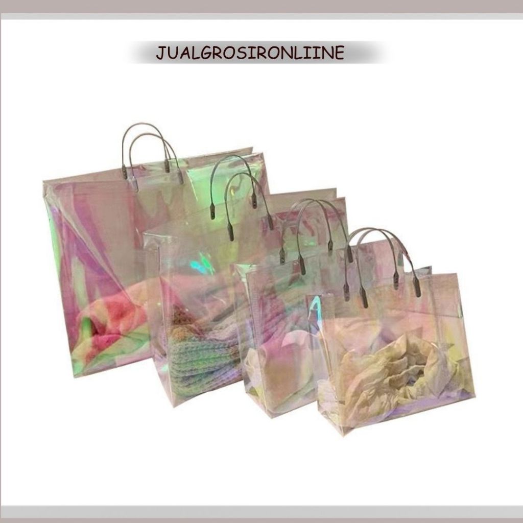 

Paper Bag Mika Tranparan Elastis Kantong Dus Premium Gift Bag Sovenir