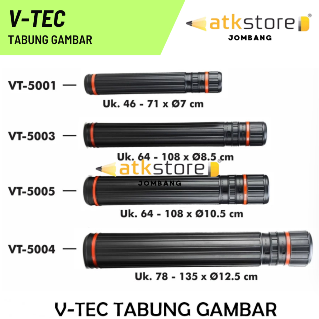 

VTEC Drafting Tube Tabung Gambar Tabung Gambar Drafting Tube 5003 /5004 /5005