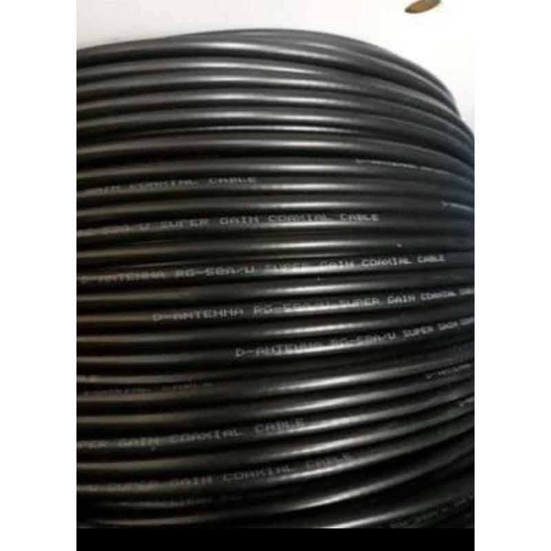 D Antena RG58 50 Ohm Kabel Coaxsial RG 58 50 Ohm Meteran