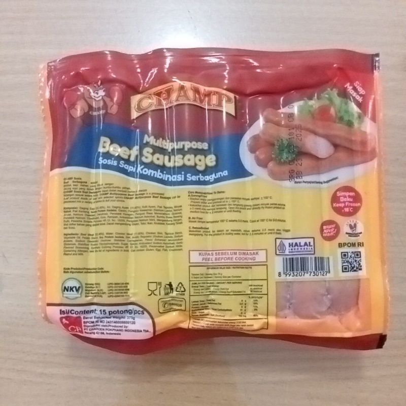 

CHAMP sosis sapi serbaguna 375gr