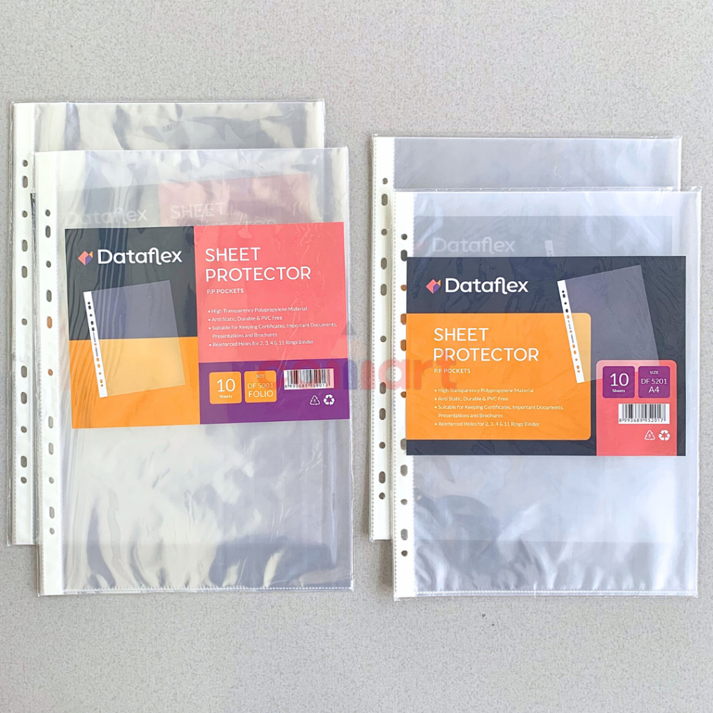 

20 Lembar Sheet protector Dataflex - PP pocket - Plastik Binder A4 / Folio - Copy Save