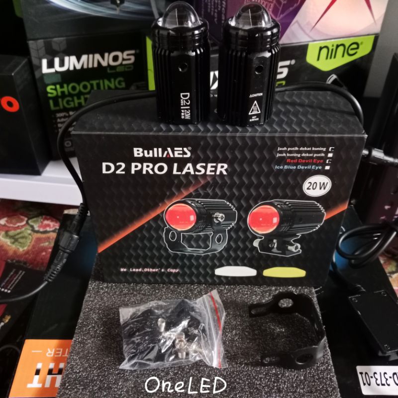 LAMPU D2 PRO LASER BULLAES DEVIL EYES 20 W - DEMON MERAH