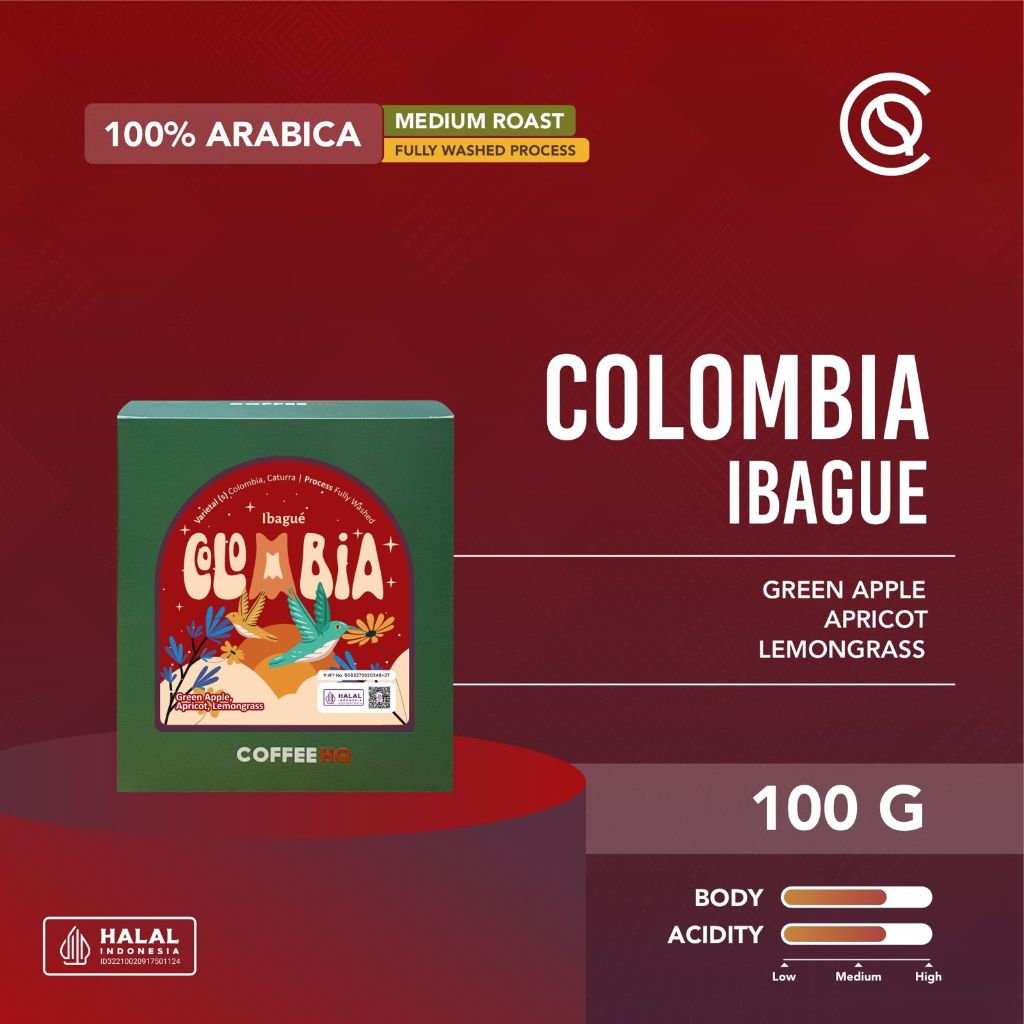 

COFFEEHQ COLOMBIA Ibagué Fully Washed 100gr
