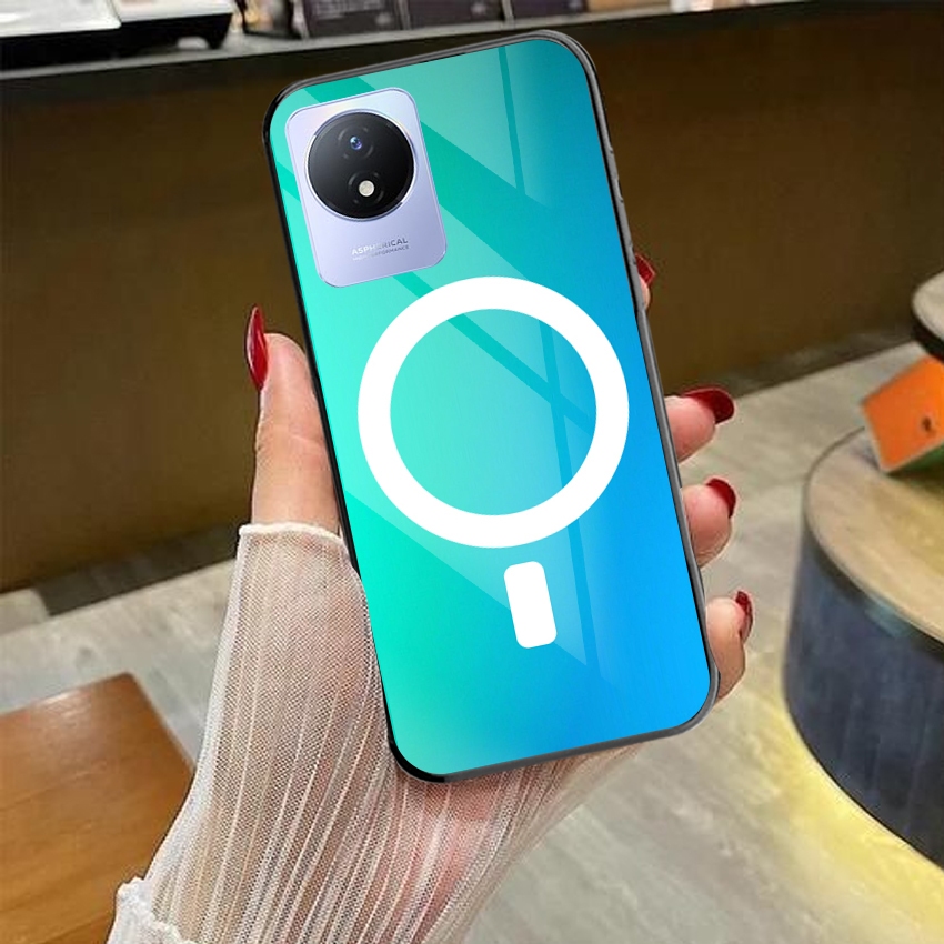Softcase kaca Hp Vivo Y02 Terbaru case lucu case unik casing pelindung belakang penutup hp belakang 