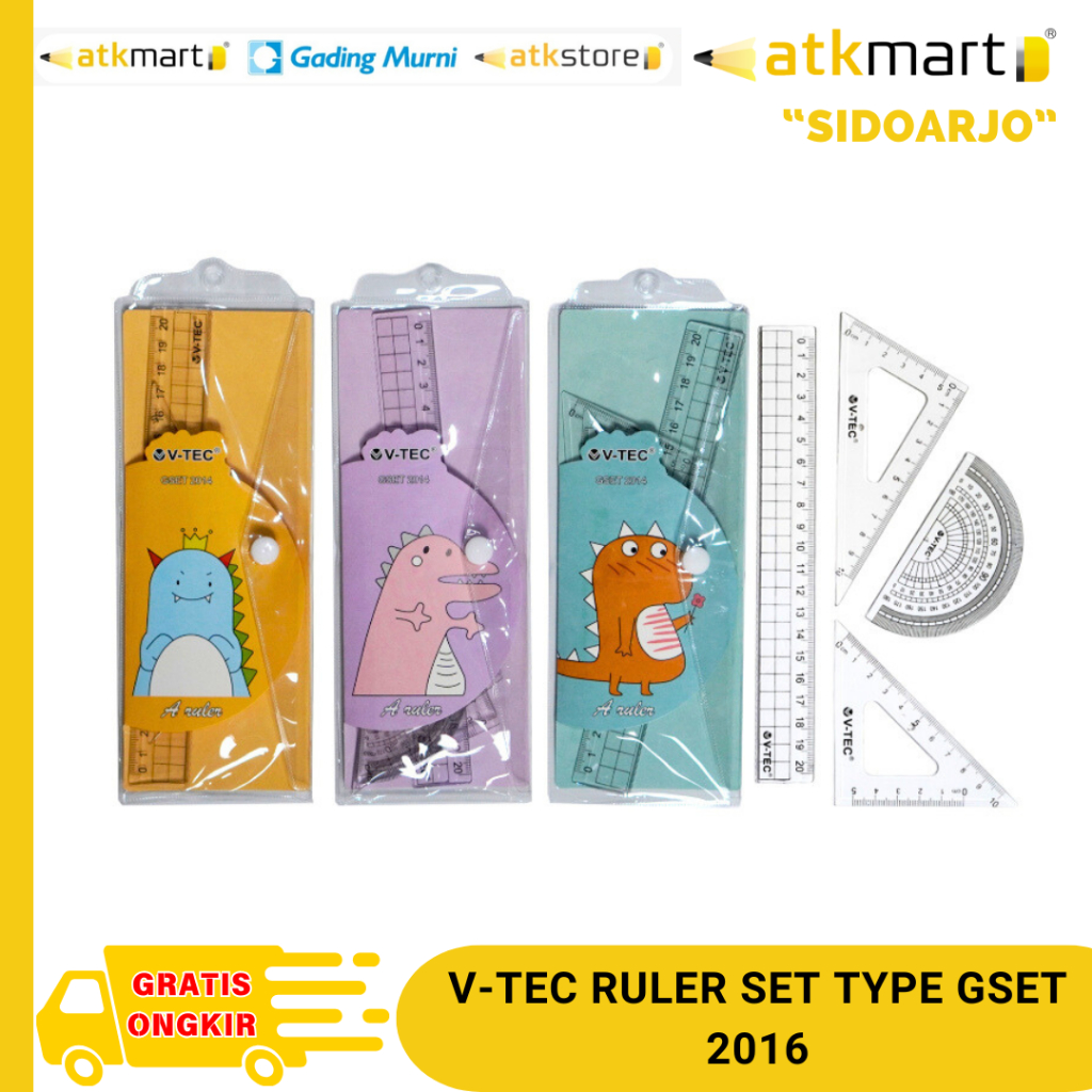 

VTEC RULER SET TYPE GSET 2016 / set penggaris