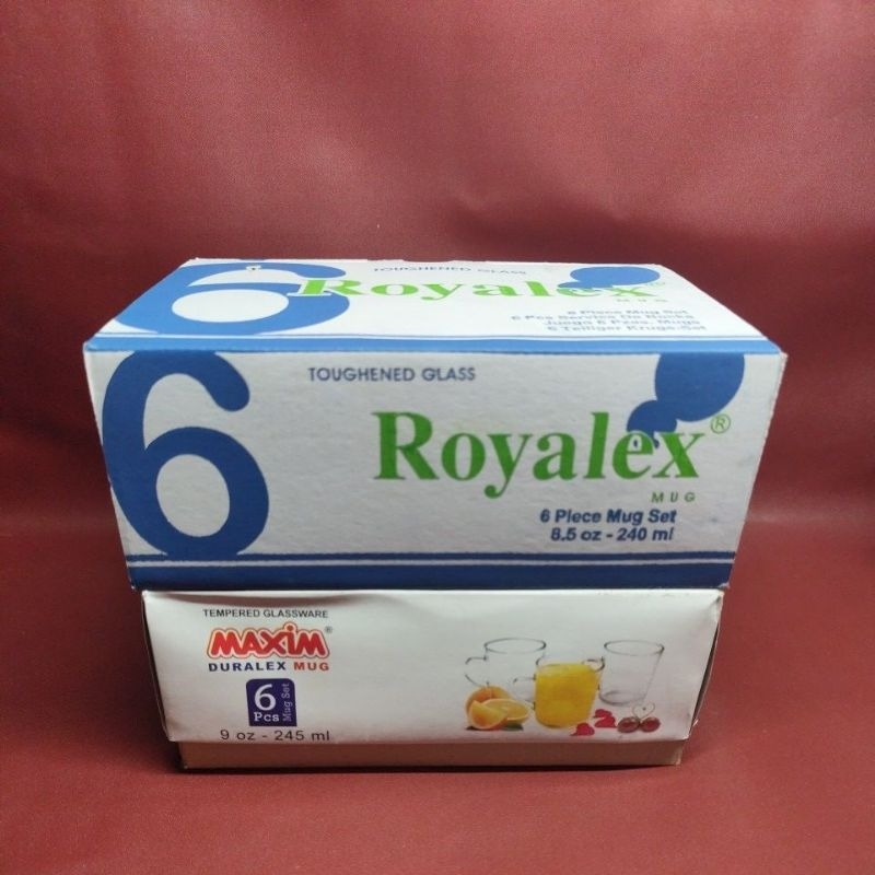 Gelas Teh Tangkai Pendek Polos Royalex RX 255 (TP) / Maxim Duralex MC-254T