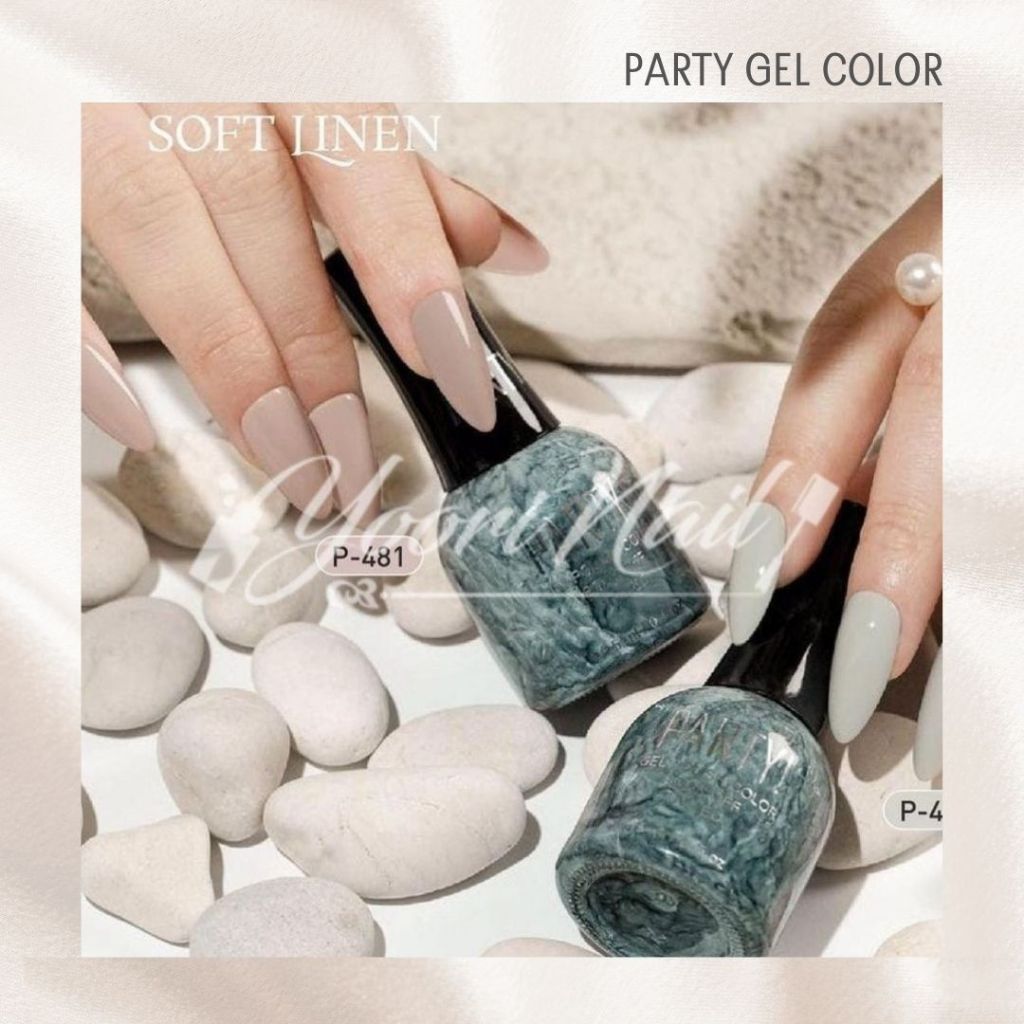 PARTY Soft linen series gel halal nail polish 15ml kutek gel nail art uv led gel