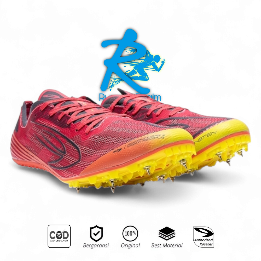 Running Sport 910 Nineten Original Sepatu Lari HAZE INFINITY SPRINT Magenta/ Ungu/ Lime