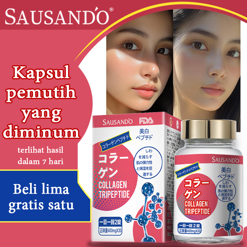 SAUSANDO kolagen memutihkan kapsul glutathione kolagen pemutih seluruh badan