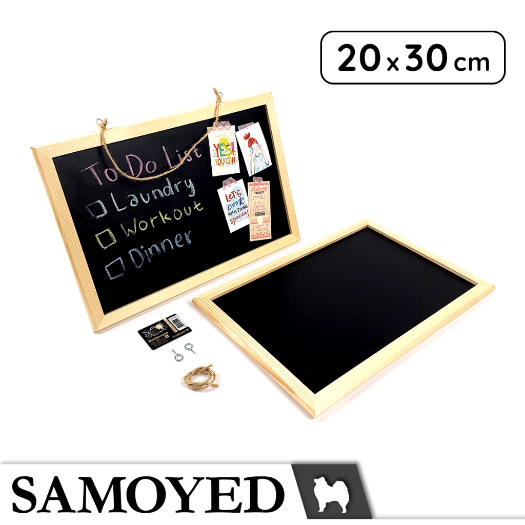 

SAMOYED WRBD-C-LW-2030 Papan Tulis / Gambar / Kapur / Gantung / Black Writing / Drawing / Display / Decoration / Menu / Chalk Board / Chalkboard / Blackboard
