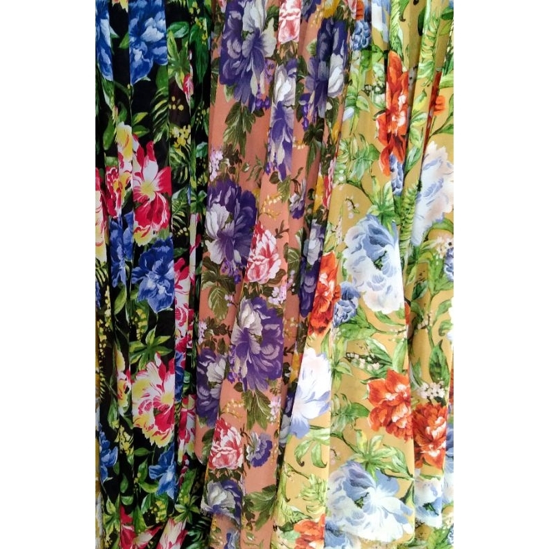 Kain ceruti beby doll | Harga/0,5m | bahan ceruti motif bunga | bahan ceruti impor | kaincerutiimpor