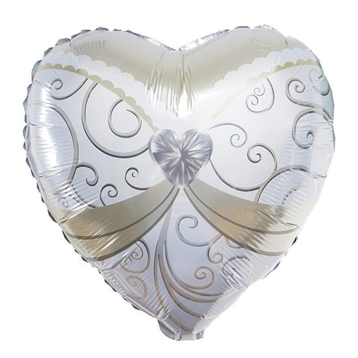 Balon Foil Hati Tuxedo Jas Pengantin Pria Gaun Bride Pengantin Wanita Wedding