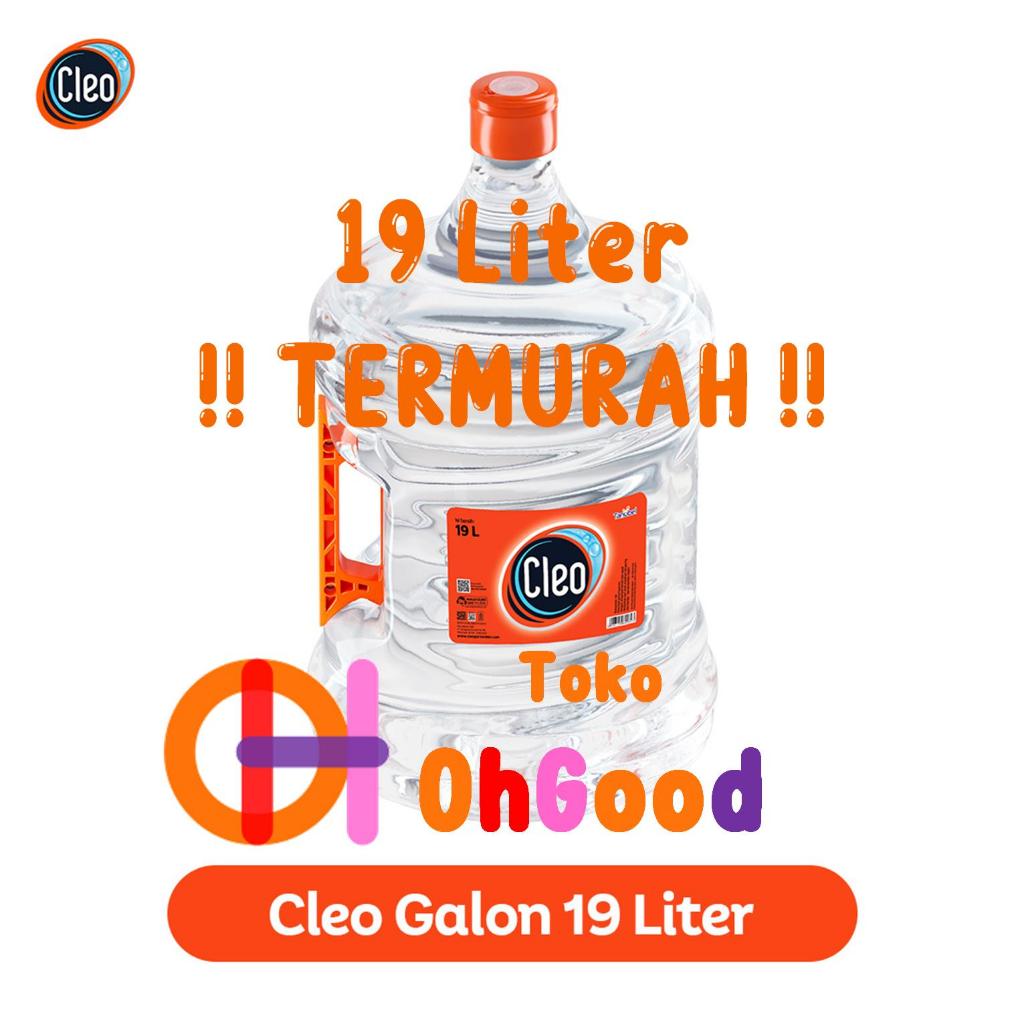 

Air Minum Mineral Cleo Galon 19L / 19 Liter L , BPA Free Air Lebih Murni 20x, Lebih Sehat