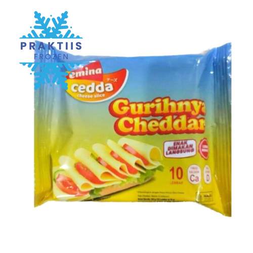 

EMINA SLICE CHEESE CEDDA ISI 10 150GR/KEJU SLICE CEDDA