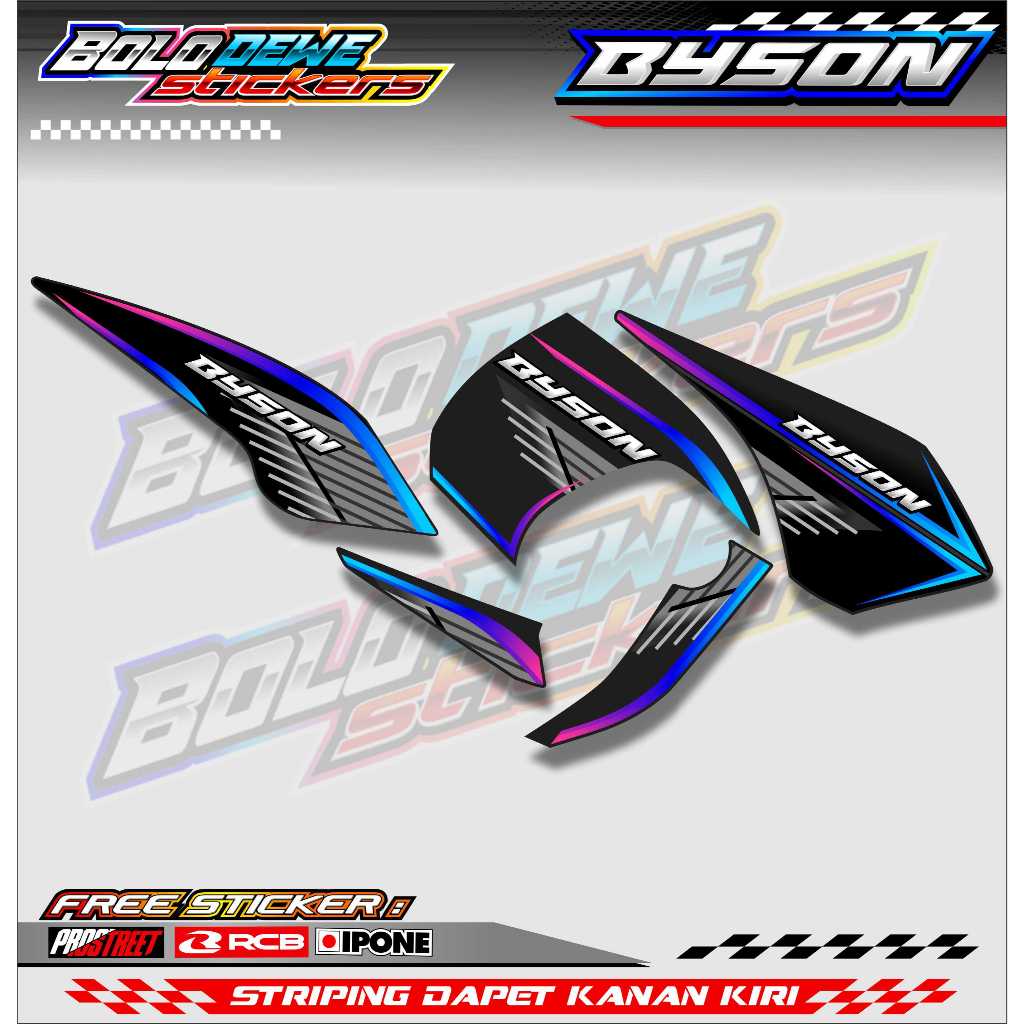 STRIPING VARIASI YAMAHA BYSON / STICKER LIST VARIASI MOTOR YAMAHA BYSON