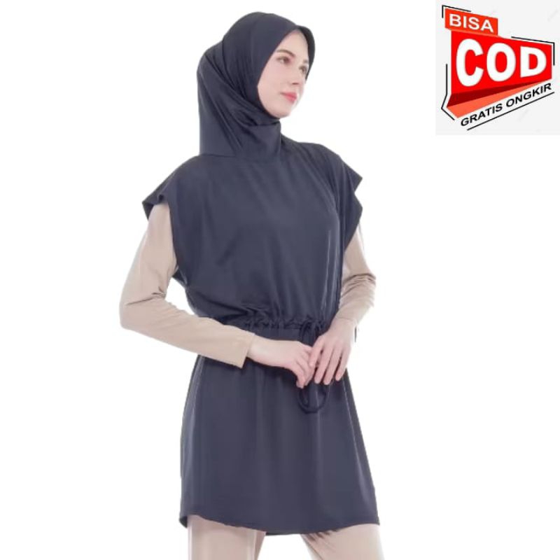 HIJAB ROMPI TUNIK INSTAN SPORT VEST OLAHRAGA WANITA
