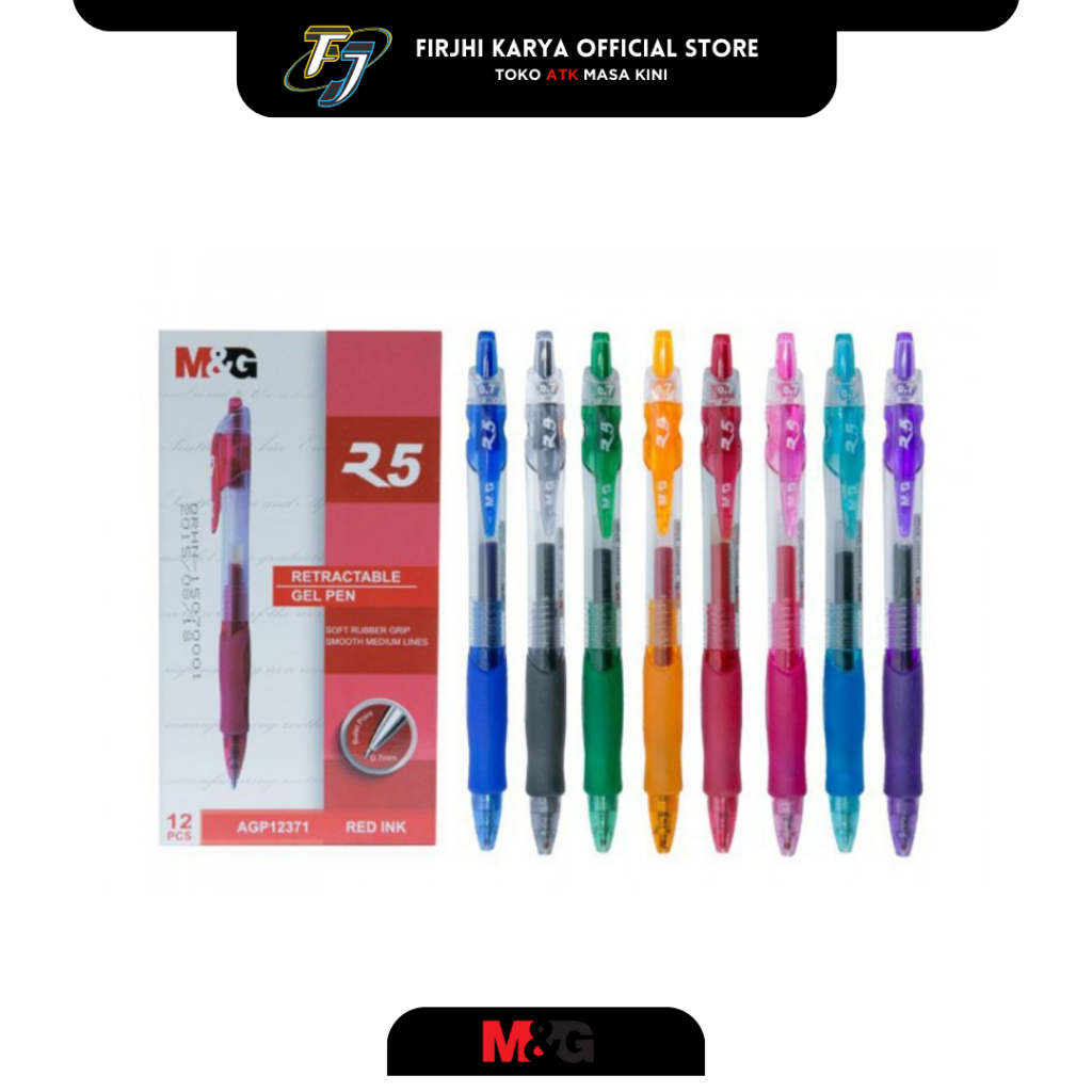 

M&G Pulpen Gel Retractable R5 0.7mm - Tinta Halus & Nyaman untuk Menulis