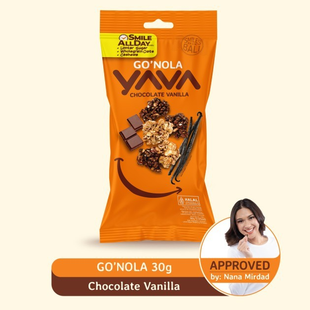 

YAVA Granola Single Serving Go'Nola Chocolate Vanilla 30g - Granola Travel Pack