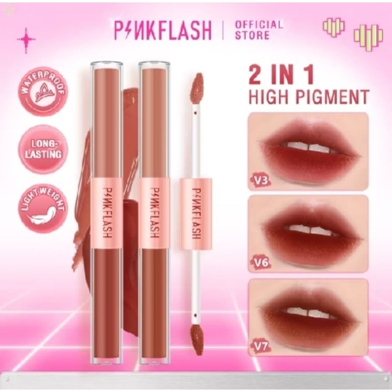 PINKFLASH Duo LipGloss Ombre Lips Matte
