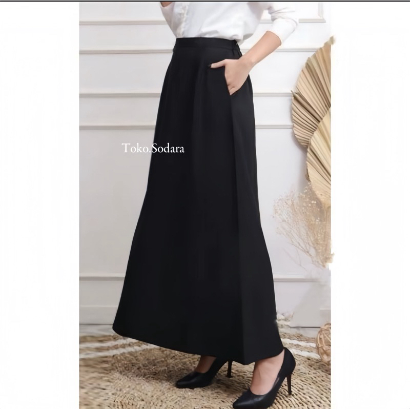 Rok Kerja A Line Scuba // Rok Scuba // Rok Murah // Rok Kuliah
