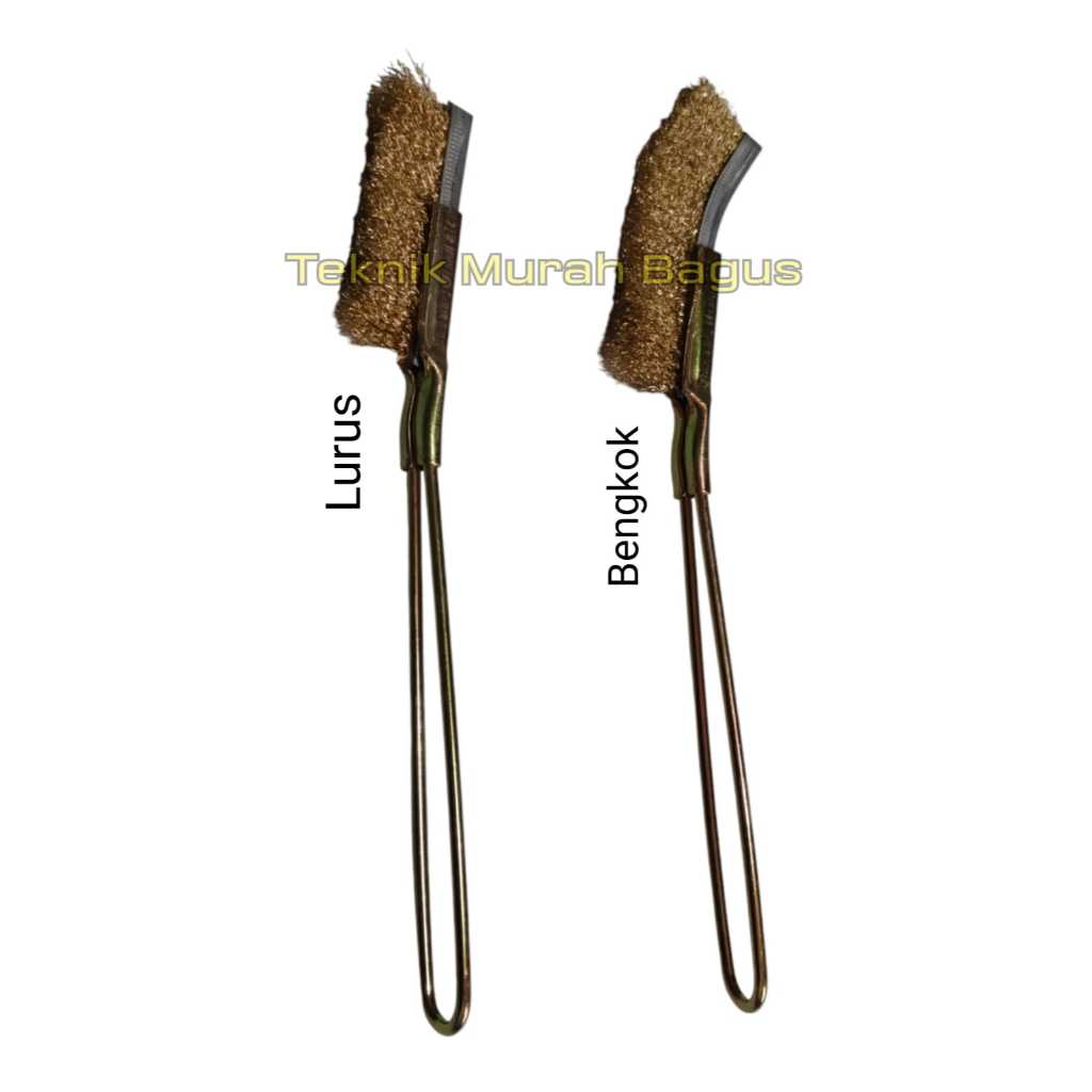 Sikat Kawat Gagang Besi Bengkok / Sikat Kawat Gagang Besi Lurus