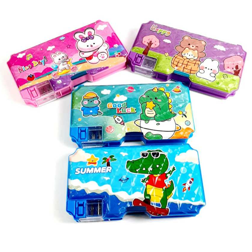 

Harga Grosir ( 1pcs ) Kotak Pensil Motif Dimensi + Serutan