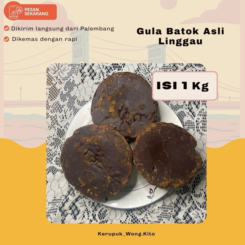 

Gula Batok Asli Linggau ISI 1 Kg