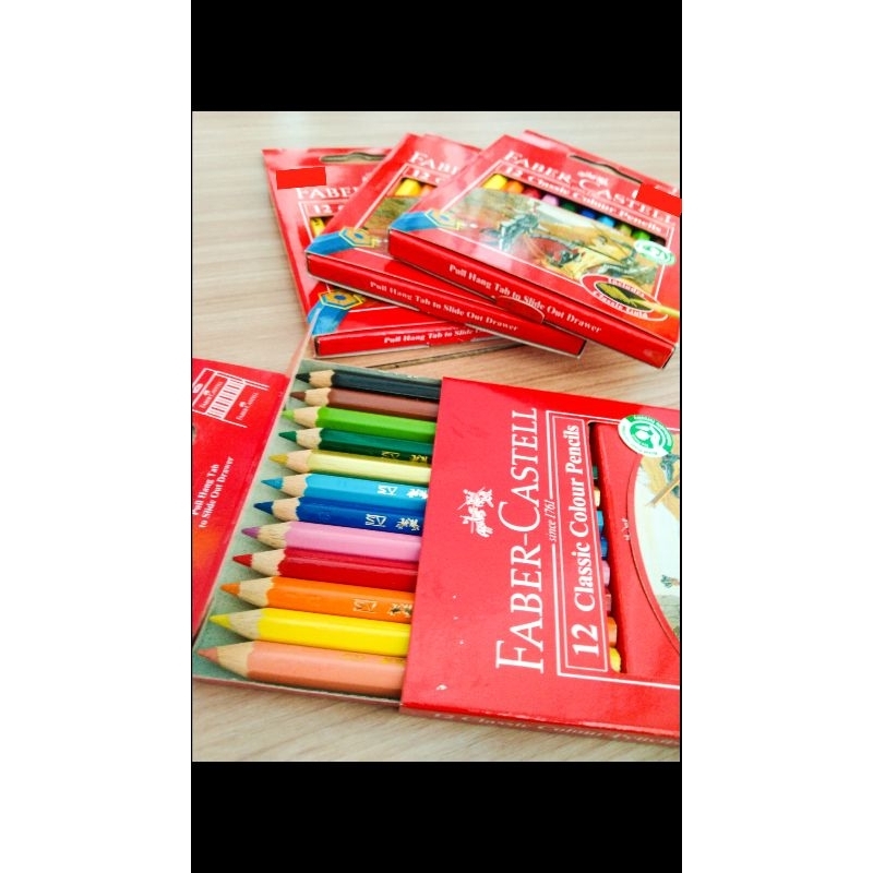 

Pensil Warna Faber-Castel 12 warna - Classic Pendek Stationary