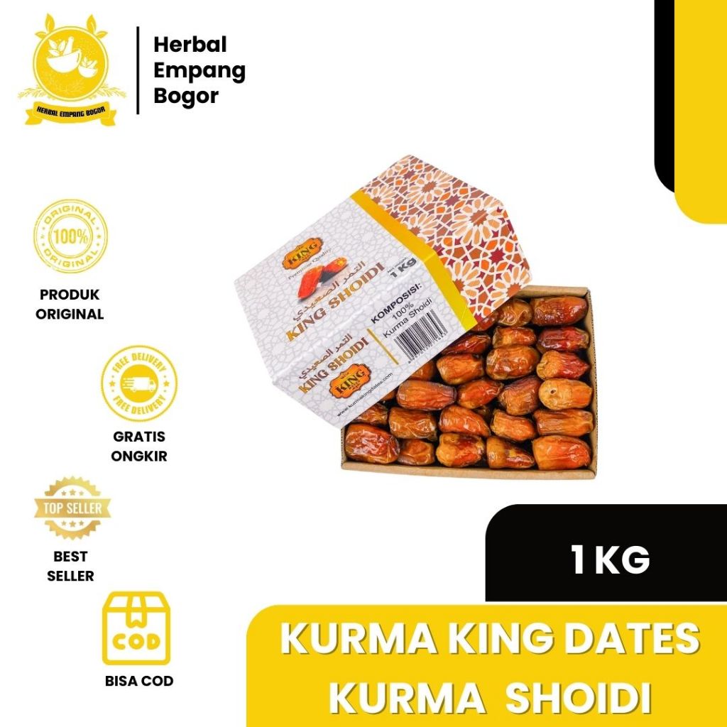 

King Shodi's Kumai Pakus 1Kg | Kurma King Shoidi Premium Kurma King Dates Ukuran 1Kg