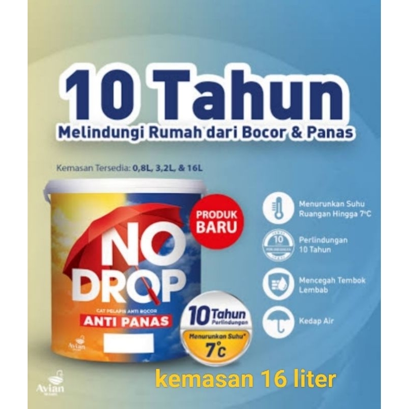 cat no drop anti panas ,cat pelapis anti bocor no drop anti panas 16 liter