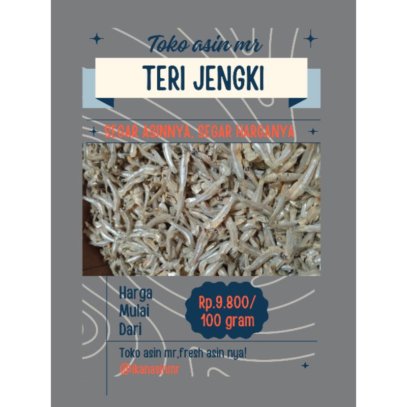 

Teri daging/Jengki 100/250 gram (Gratis Ongkir)