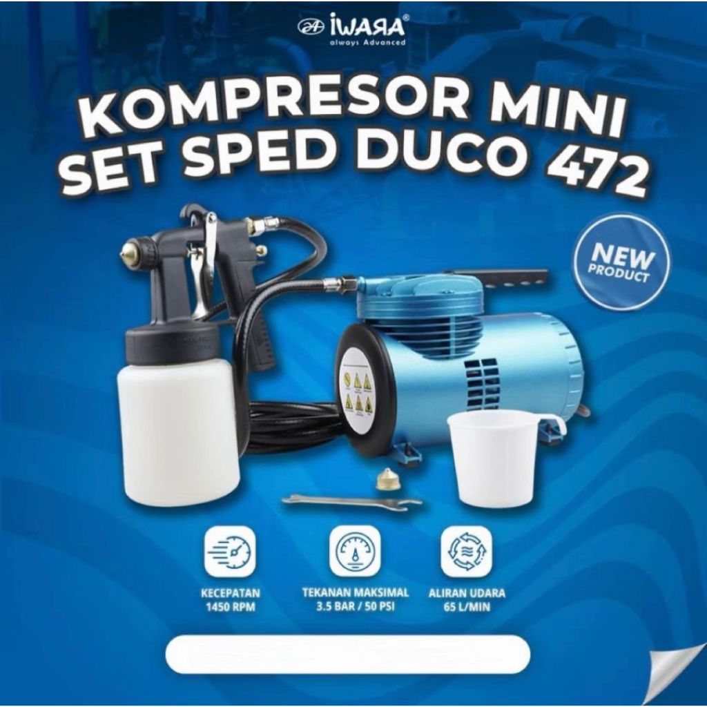 Iwara Kompresor Mini Air Brush Kompressor Mini Set Kompresor Mini Pompa Ban Mobil Motor Elektrik Min