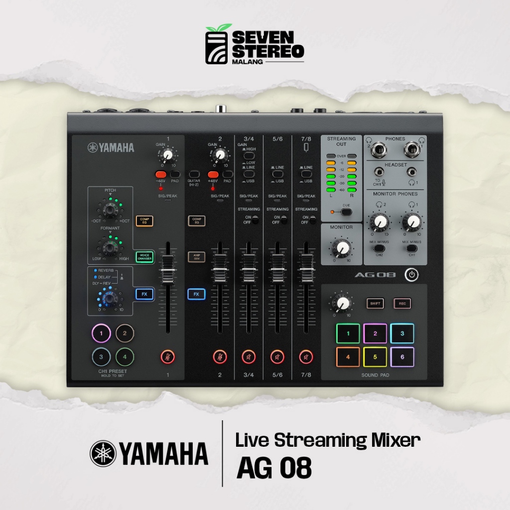 Yamaha AG08 Live Streaming Mixer