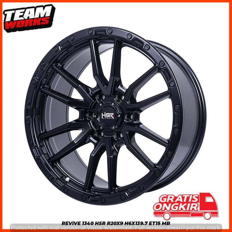 VELG MOBIL RING 20 UNTUK FORTUNER EVEREST PAJERO HILUX TAMPILAN GAHAR VELG OFFROAD HSR REVIVE R20