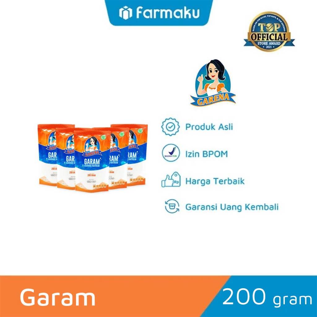 

Garam Garena 200 G Paket 5 Pcs