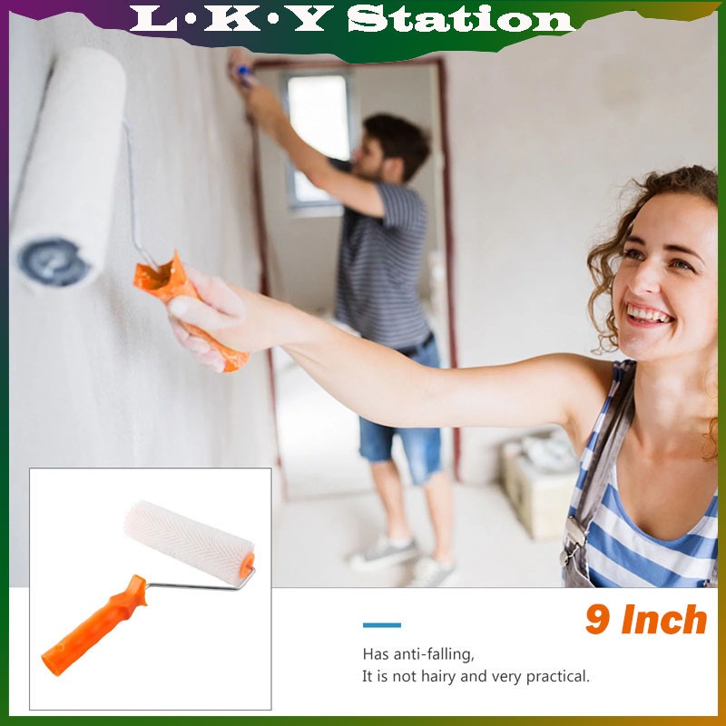 9inch Spike Roller Epoxy Kuas Rol Anti Berbusa Untuk Cat Lantai-23cm