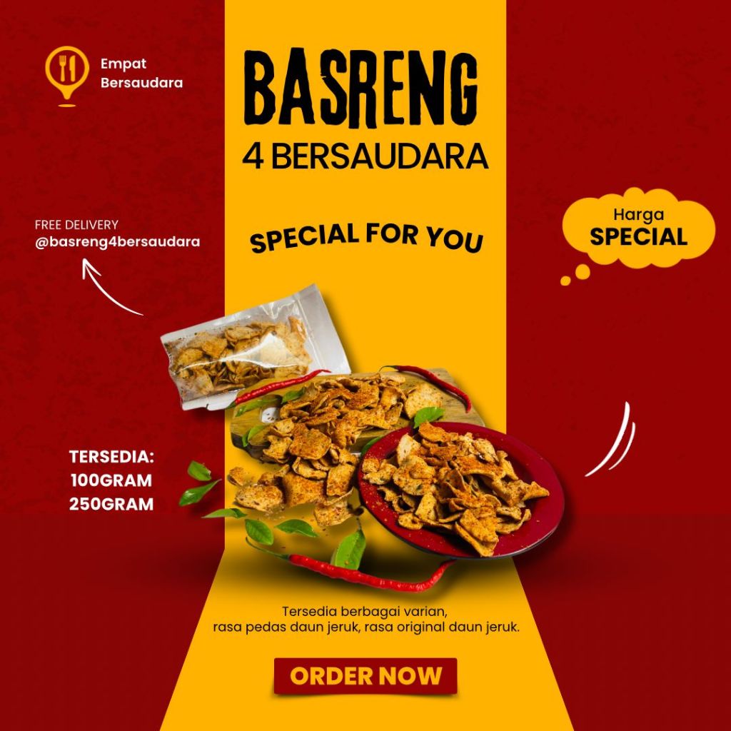 

Basreng Pedas Daun Jeruk 250gr
