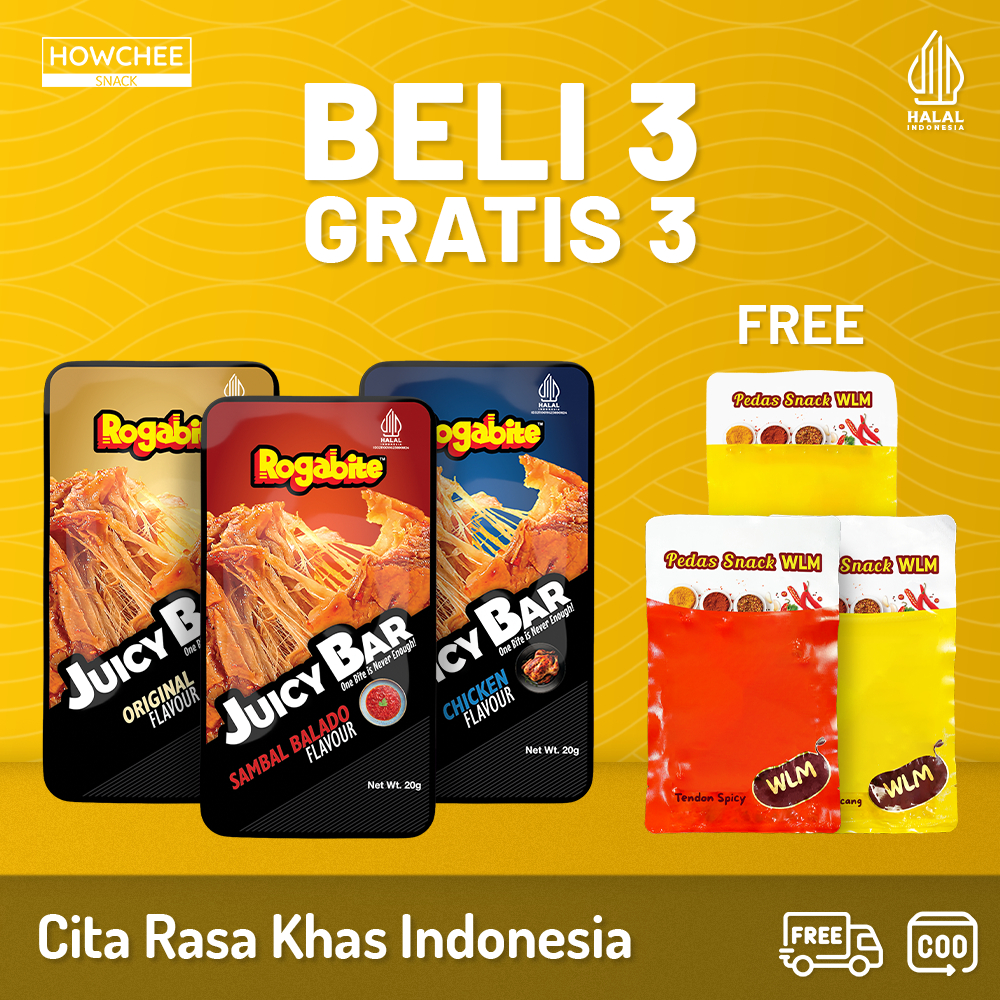 

Howcheesnack [HALAL] [Beli 3 Gratis 3] Juicy Bar FREE Gluten Spicy Tofu Tendon Jajanan Viral Snack Bundle