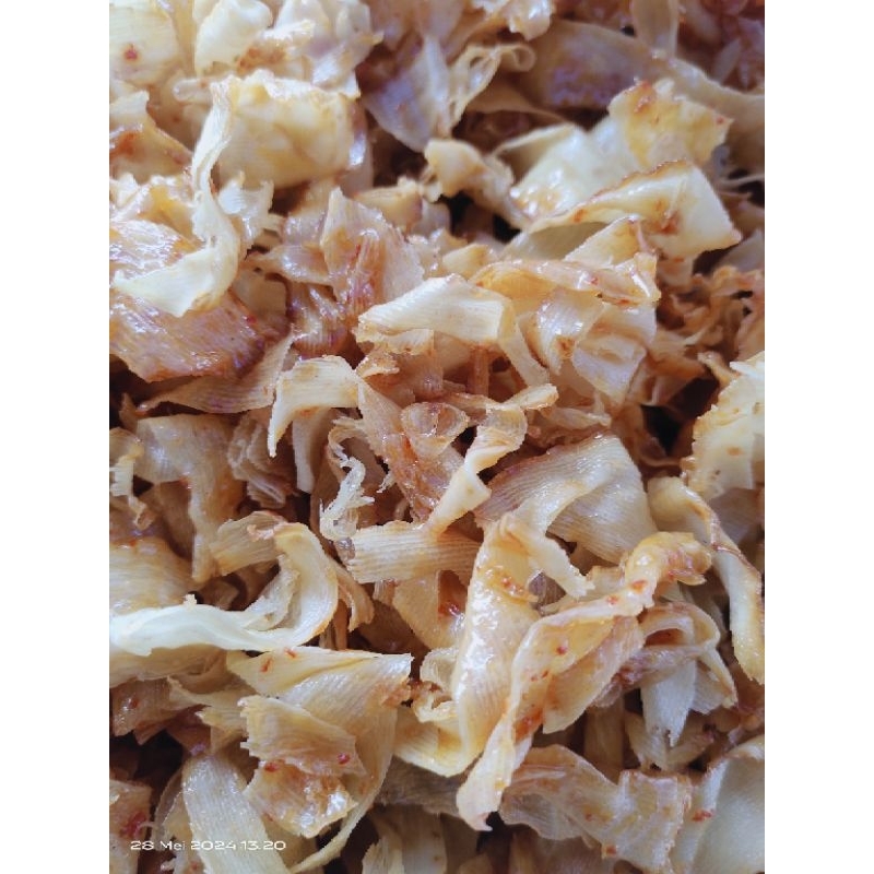 

Keripik Lakibini Pedas Asam Manis 1/4 Kg
