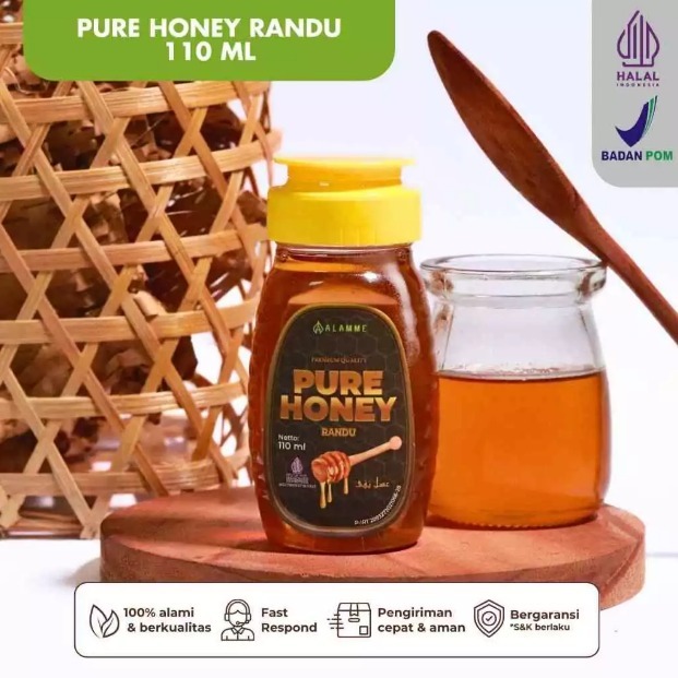 

Alamme - Pure Raw Honey Madu Randu Murni 100% Original Premium 110ml