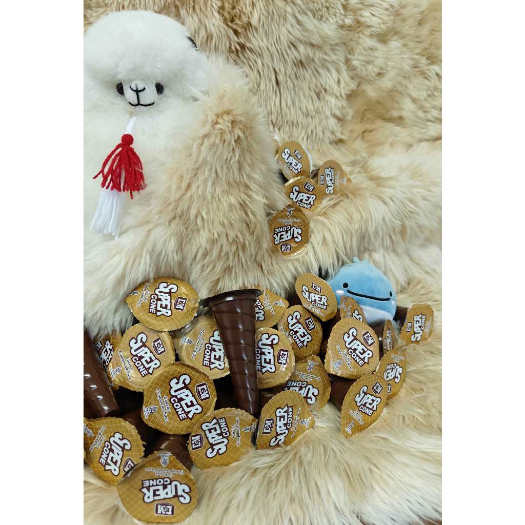 

DSM super cone cokelat compound susu, 6pcs