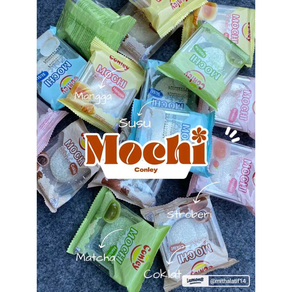 

CONLEY MOCHI ANEKA RASA KACANG TANAH COKLAT STROBERI MATCHA MANGGA SUSU 30G