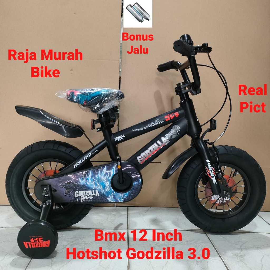 RB22 Sepeda Anak Bmx Pacific Batman 12,16,18 Inch Sepeda BMX Pacific Godzilla Sepeda Anak Laki Laki