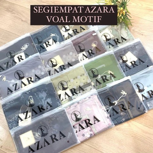 Jilbab  Oskara motif LC lasercut terbaru murah Grosir Hijab Segiempat terbaru azara poch