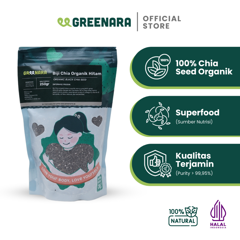 

Greenara Biji Chia Hitam 250gr / Black Chia Seed