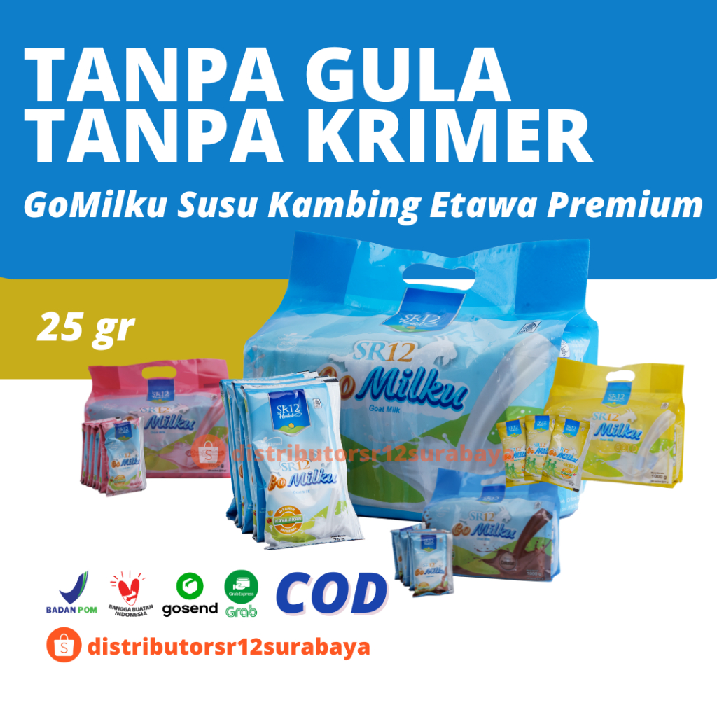 

Sachet Gomilku 1 Renteng isi 10pcs Original Cokelat Strawberry Gold SR12 Go Milku Renceng Saset