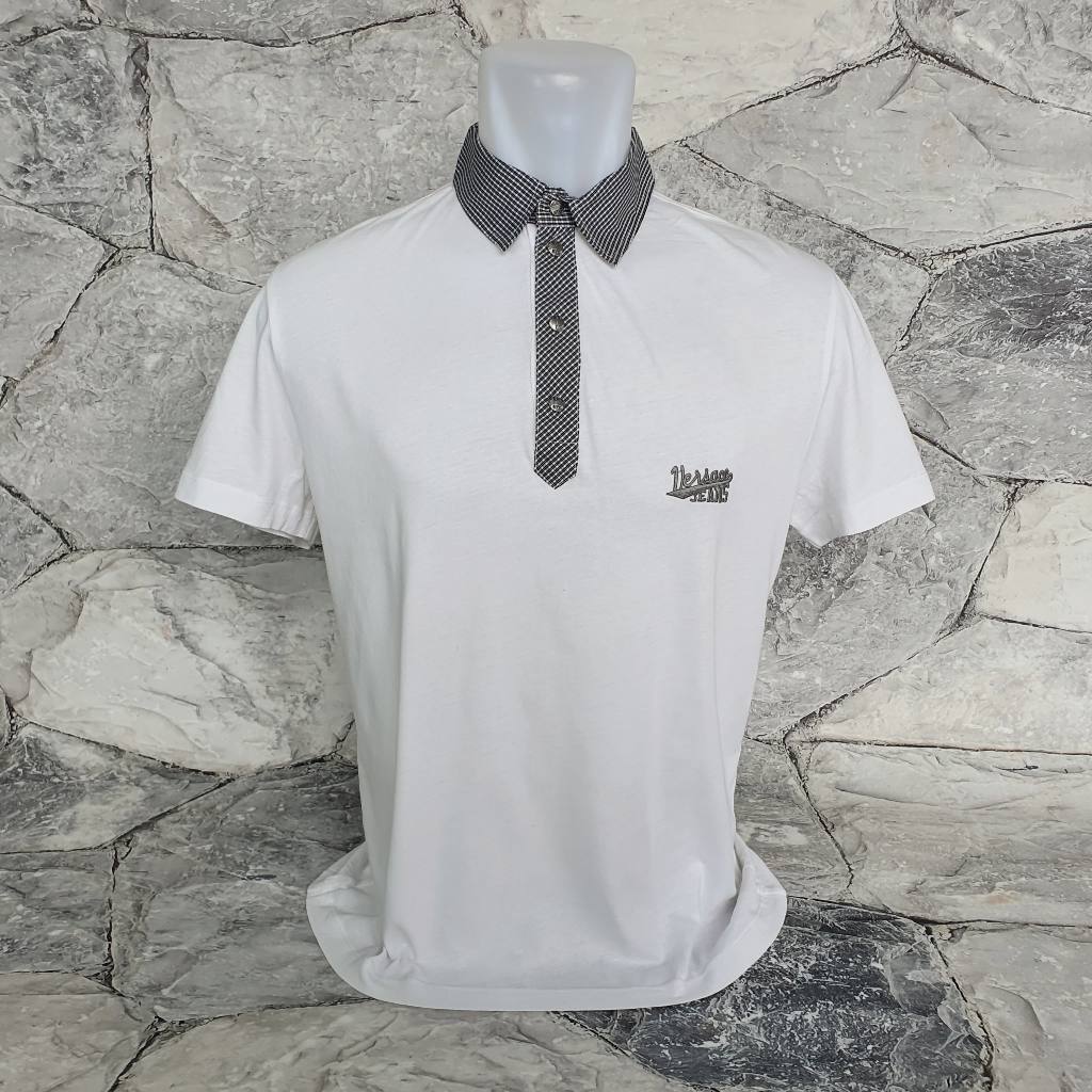 Baju Kaos Polo VERSACE JEANS - Size M sd L / LD 53 cm - Original - Second
